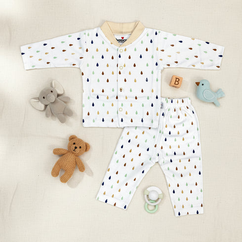 Basics Infants Night Suit -NB to 6Years Drizzle Drops 16654